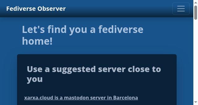 Screenshot of fediverse.observer