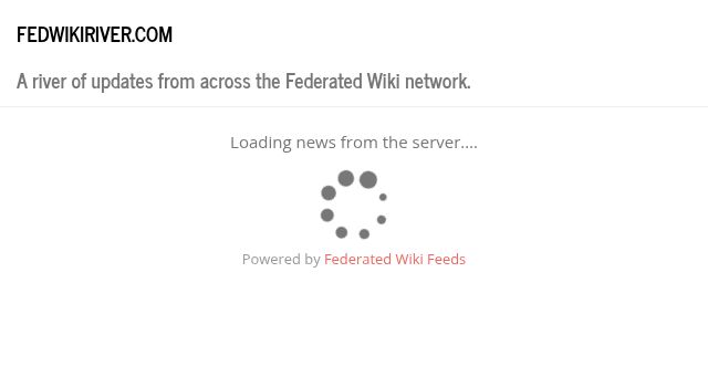 Screenshot of fedwikiriver.com