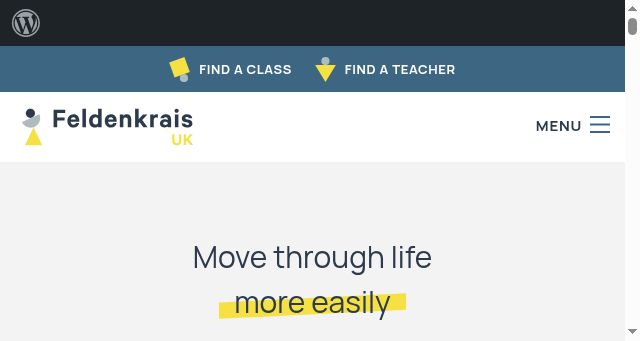 Screenshot of feldenkrais.co.uk
