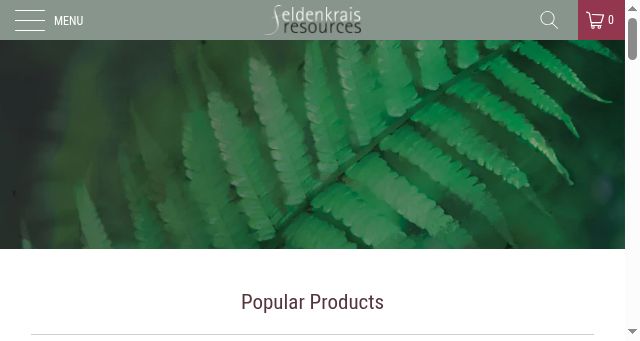 Screenshot of feldenkraisresources.com