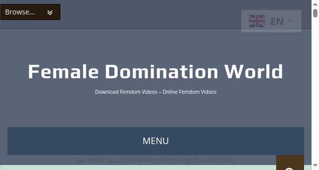 Screenshot of femaledominationworld.com