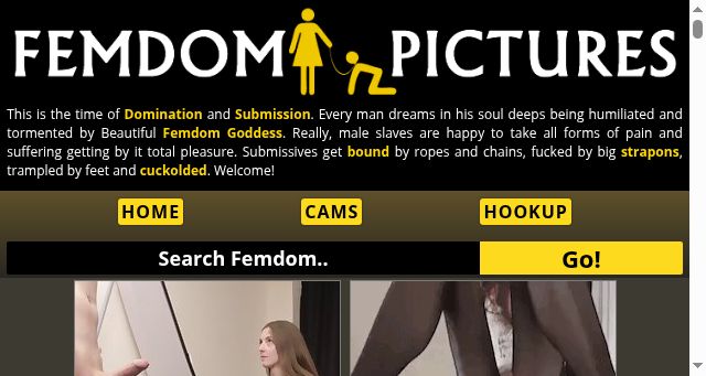 Screenshot of femdom-pictures.net