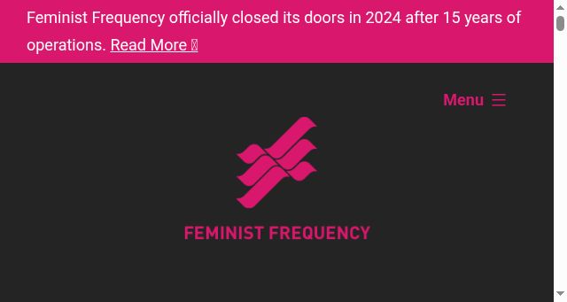 Screenshot of feministfrequency.com