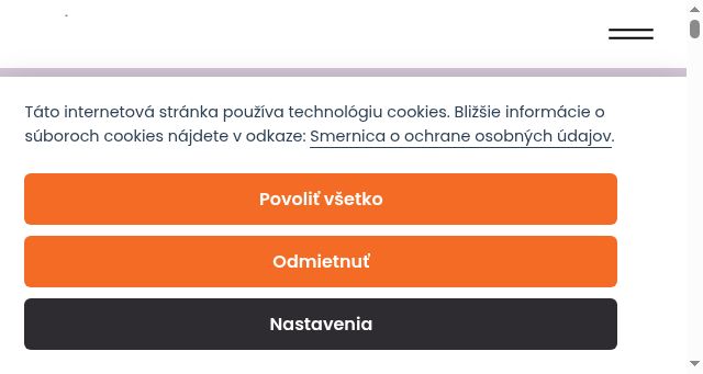 Screenshot of ferovytender.sk
