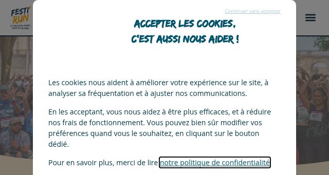 Screenshot of festirun.org