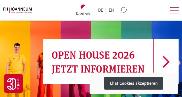 Screenshot of fh-joanneum.at