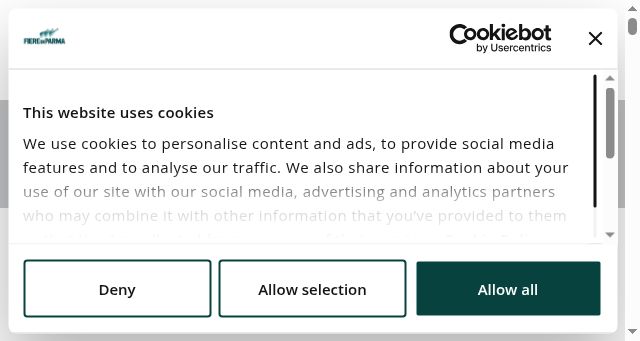 Screenshot of fiereparma.it