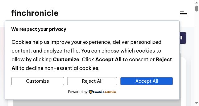Screenshot of finchronicle.co.uk