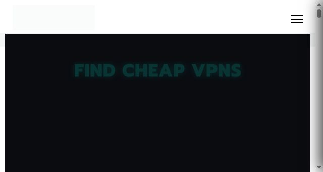 Screenshot of findcheapvpns.com