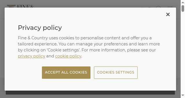 Screenshot of fineandcountry.co.na