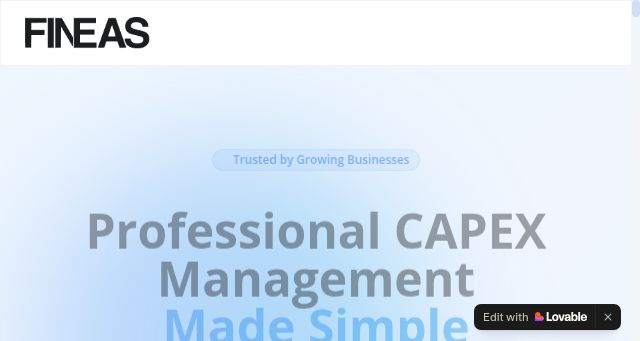 Screenshot of fineas.io