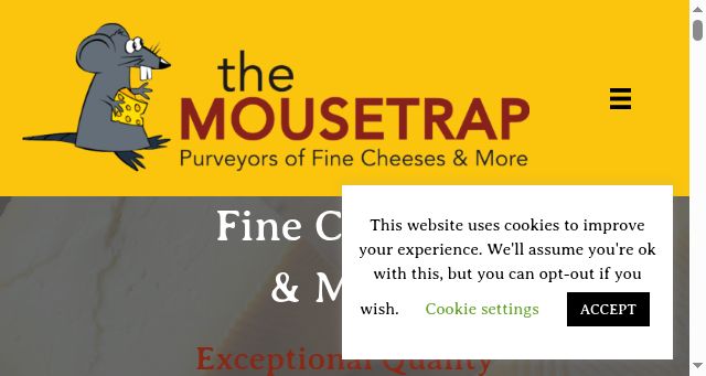 Screenshot of finecheese.co.za