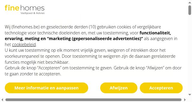 Screenshot of finehomes.be