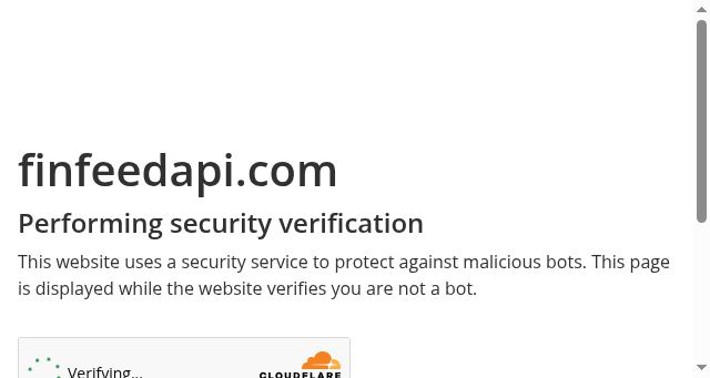 Screenshot of finfeedapi.com