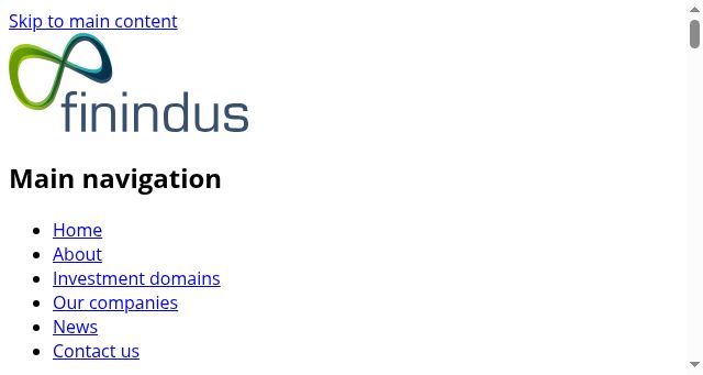 Screenshot of finindus.be