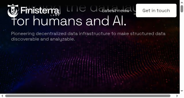 Screenshot of finisterra.ai