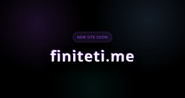 Screenshot of finiteti.me
