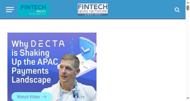 Screenshot of fintechbaltic.com