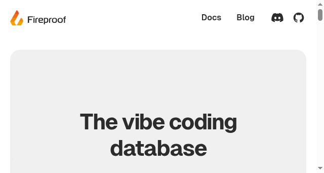 Screenshot of fireproof.storage