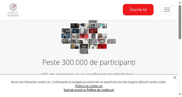 Screenshot of firmadeincredere.ro