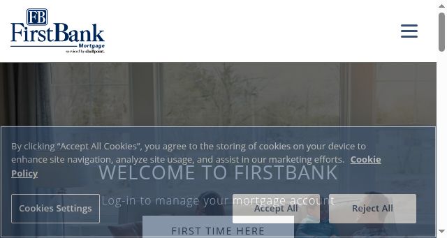 Screenshot of firstbankservicing.com