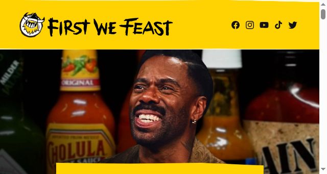Screenshot of firstwefeast.com