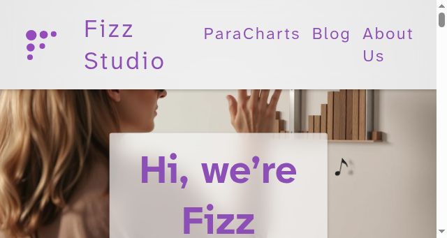 Screenshot of fizz.studio