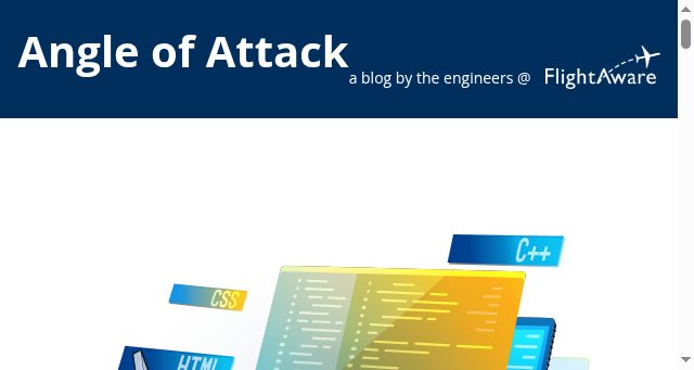 Screenshot of flightaware.engineering