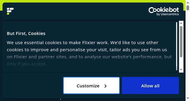 Screenshot of flixier.com
