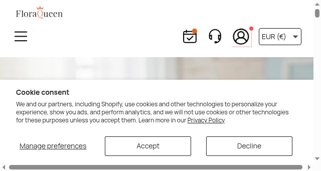 Screenshot of floraqueen.com