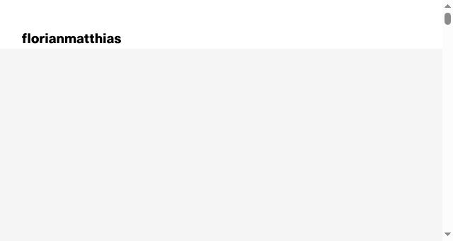 Screenshot of florianmatthias.com