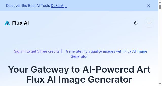 Screenshot of fluximage.org