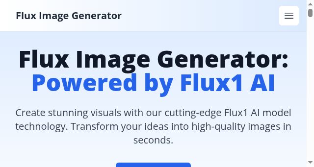 Screenshot of fluximagegenerator.co