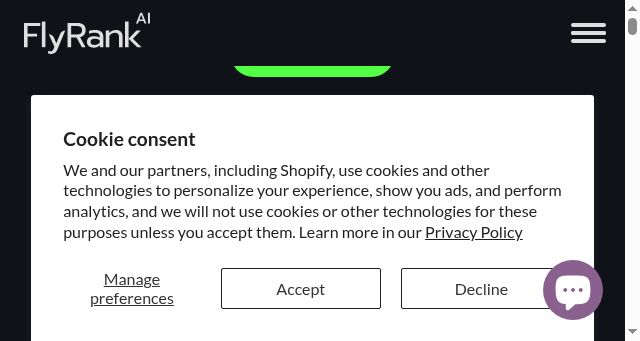 Screenshot of flyrank.com