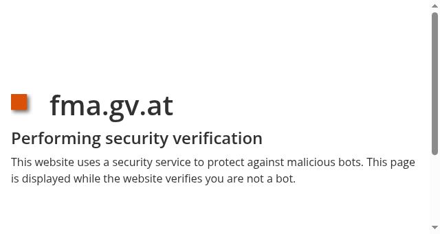 Screenshot of fma.gv.at