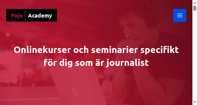 Screenshot of fojo.academy