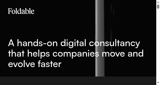 Screenshot of foldable.digital