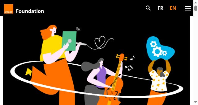 Screenshot of fondationorange.com