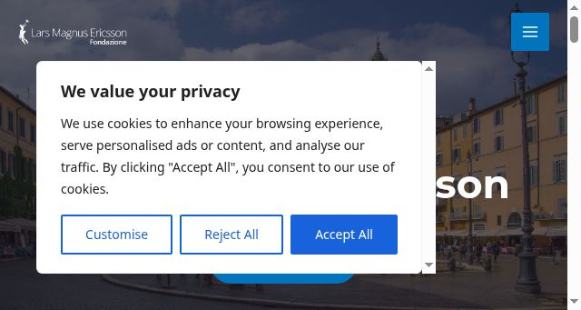 Screenshot of fondazione-ericsson.org
