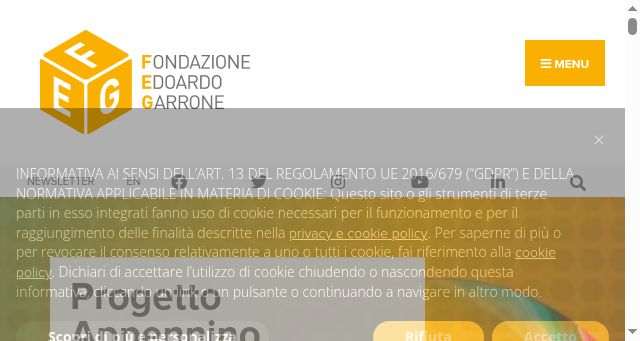 Screenshot of fondazionegarrone.it