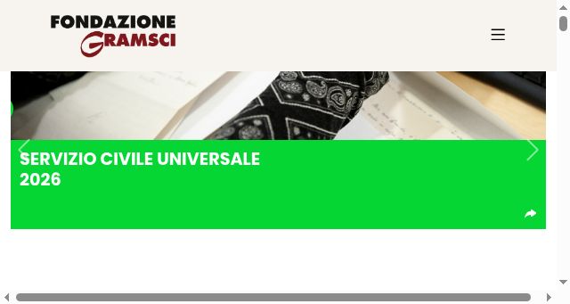 Screenshot of fondazionegramsci.org