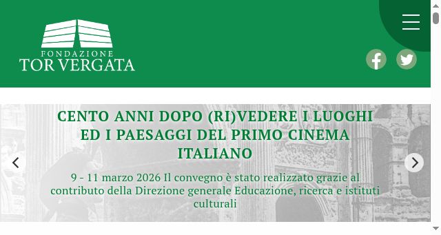 Screenshot of fondazionetorvergata.it