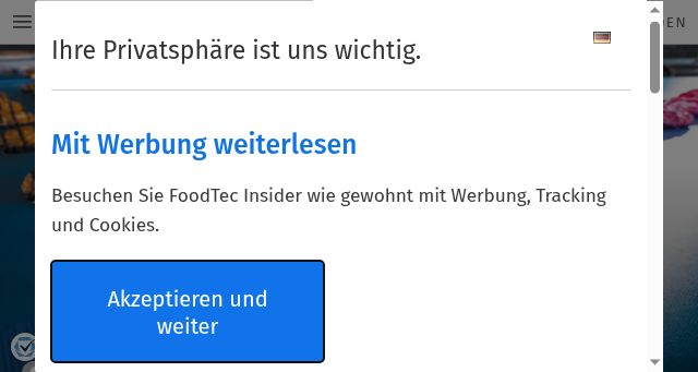 Screenshot of foodtec-insider.de