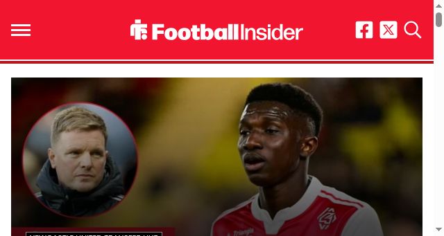 Screenshot of footballinsider247.com