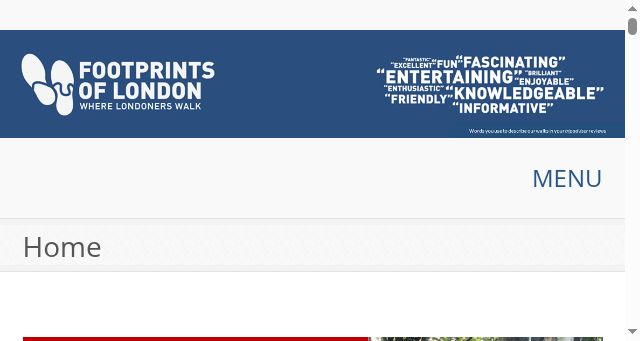 Screenshot of footprintsoflondon.com