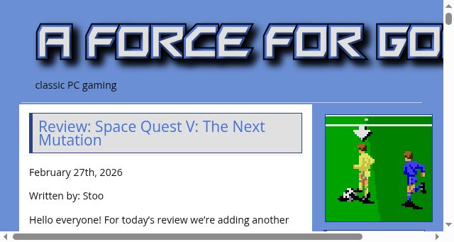 Screenshot of forceforgood.co.uk