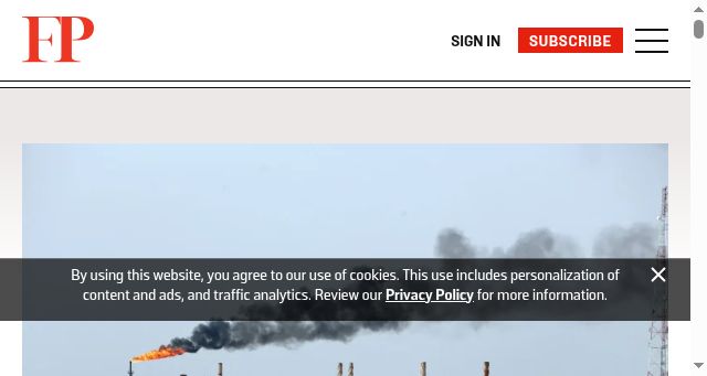 Screenshot of foreignpolicy.com