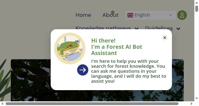 Screenshot of forestknowledge.eu