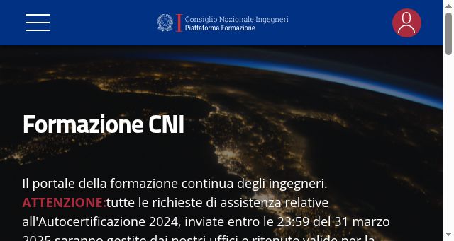 Screenshot of formazionecni.it