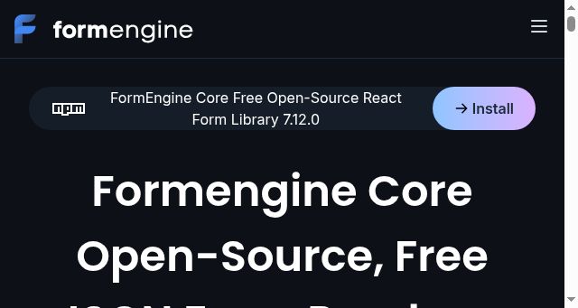 Screenshot of formengine.io